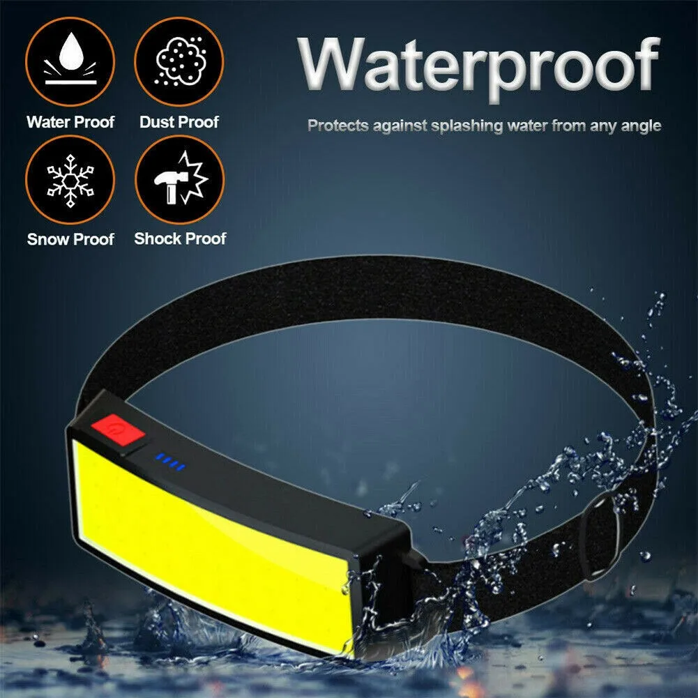Super Bright Head Torch LED COB Headlamp Waterproof Strip Work Light Headlight 3 Lighting Modes High-quality ABS
Super Bright Head Torch LED COB Headlamp Waterproof Strip Work Light Headlight 3 Lighting Modes High-quality ABS
