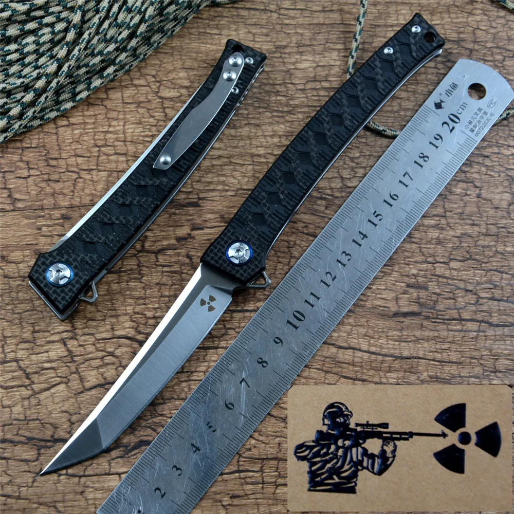 Jungle Edge JR3406 Folding Knife D2 Blade Carbon Fiber Handle Flipper Fast Open Outdoor Gear Camping Hunting Pocket Knives
Jungle Edge JR3406 Folding Knife D2 Blade Carbon Fiber Handle Flipper Fast Open Outdoor Gear Camping Hunting Pocket Knives
