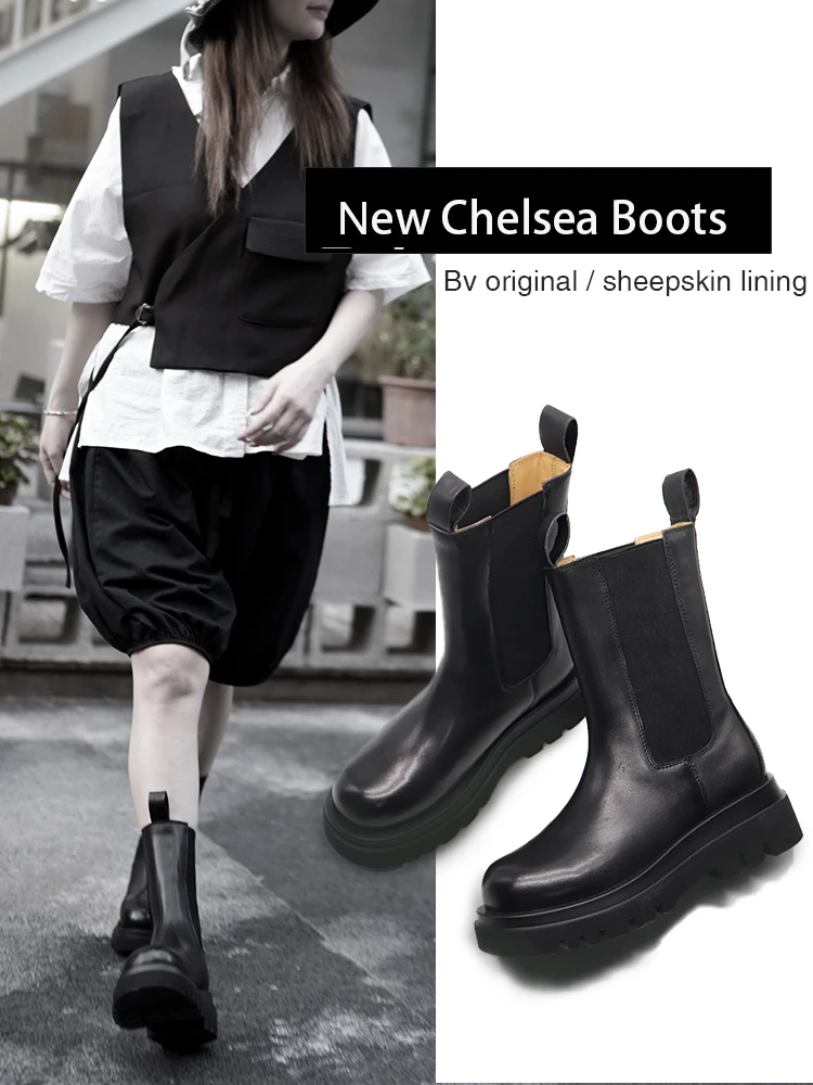 Artmu Original Women Boots Fashion Chelsea Boots Genuine Leather Plush Warm Winter Platform Shoes Black Punk Shoes Ladies Boots
Artmu Original Women Boots Fashion Chelsea Boots Genuine Leather Plush Warm Winter Platform Shoes Black Punk Shoes Ladies Boots