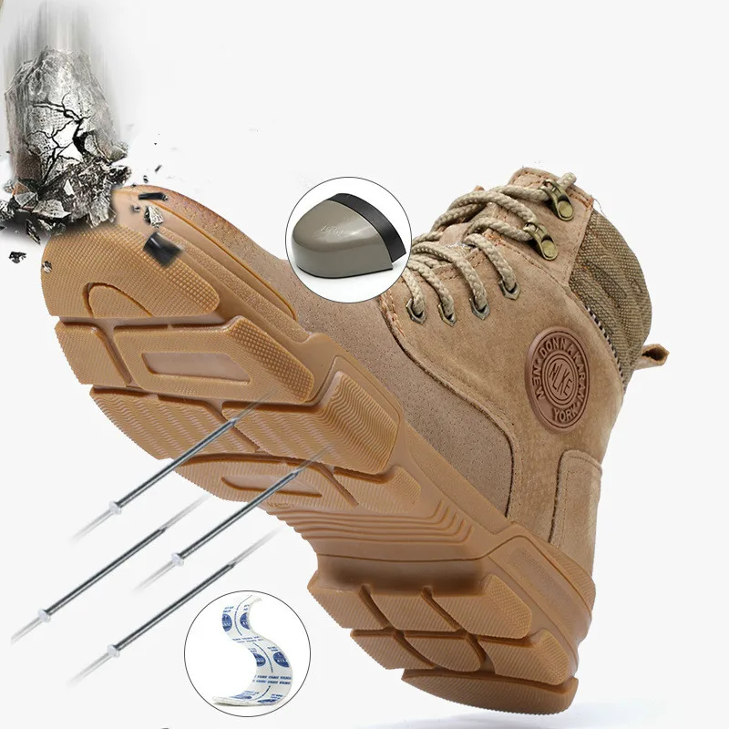 AQ90 men shoes 2020 spring leather casual Martin boots indestructible Steel toe cap Anti-smashing anti-piercing Work safety shoe
AQ90 men shoes 2020 spring leather casual Martin boots indestructible Steel toe cap Anti-smashing anti-piercing Work safety shoe