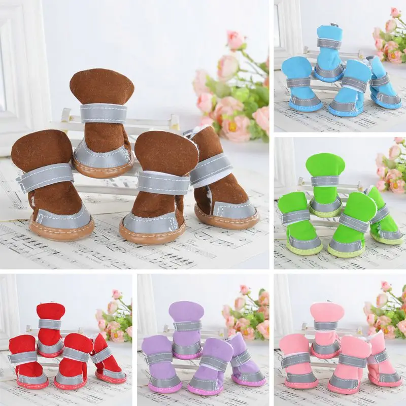 4Pcs/Set Winter Warm Pet Shoes for Small Medium Dogs Anti-slip Pet Dog Snow Boots Reflective Puppy Sneakers Pet Supplies
4Pcs/Set Winter Warm Pet Shoes for Small Medium Dogs Anti-slip Pet Dog Snow Boots Reflective Puppy Sneakers Pet Supplies