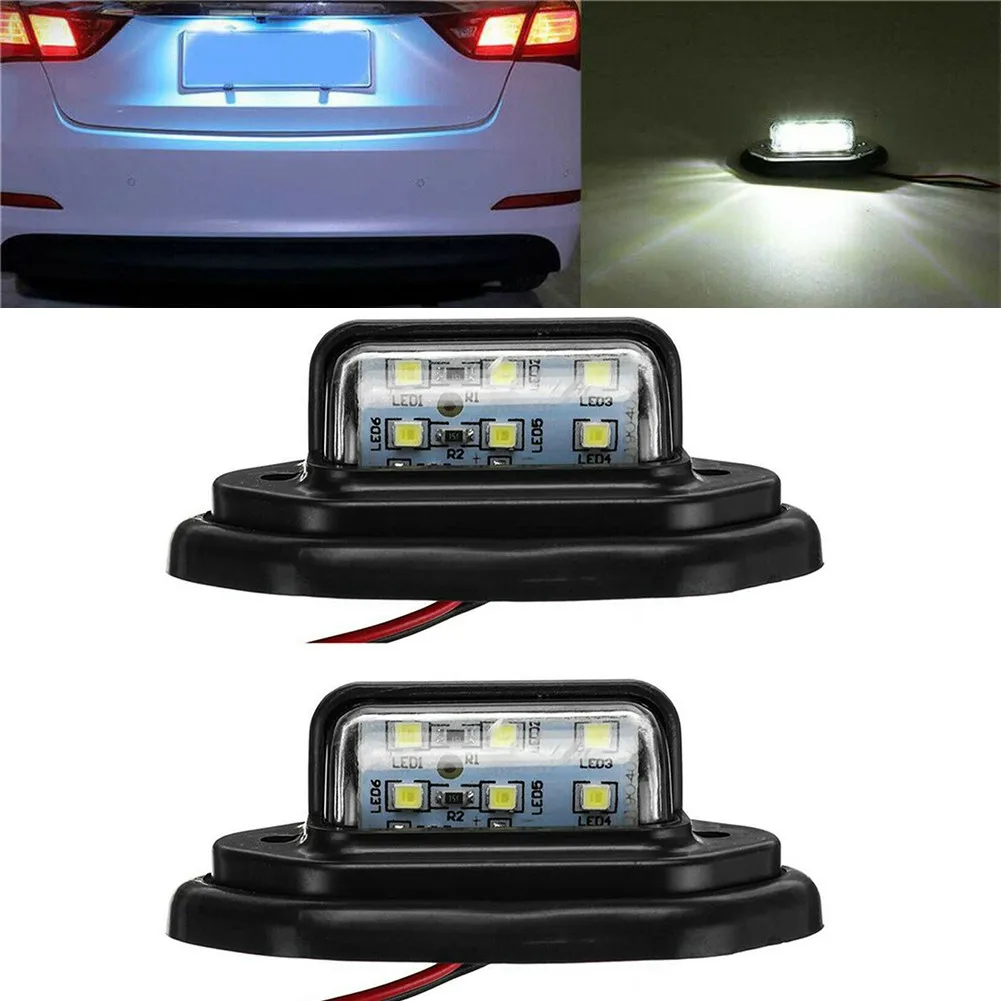 2pcs 12 24V 6 LED Car License Plate Light White Signal Tail Lamp For Boat Truck Trailer Caravan Waterproof Light Parts
2pcs 12 24V 6 LED Car License Plate Light White Signal Tail Lamp For Boat Truck Trailer Caravan Waterproof Light Parts