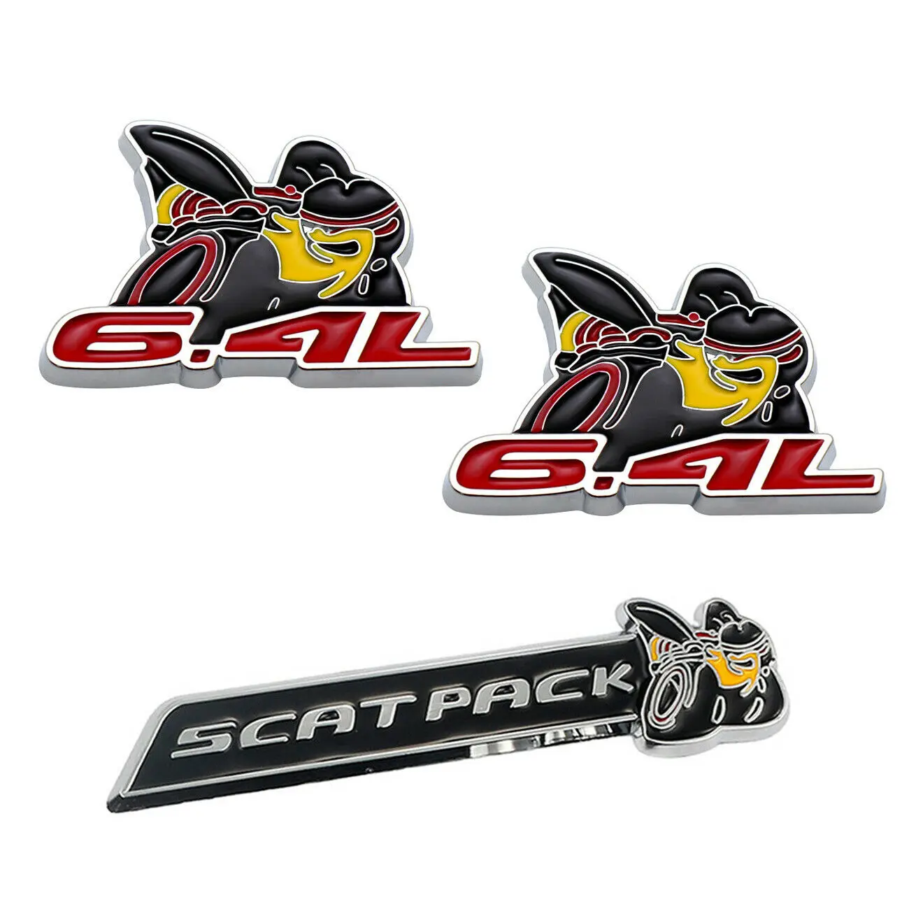 3x 6.4L Chrome Super Scat Pack Bee Car Fender Side Emblem Rear Trunk Badge Trim Decor 392
3x 6.4L Chrome Super Scat Pack Bee Car Fender Side Emblem Rear Trunk Badge Trim Decor 392