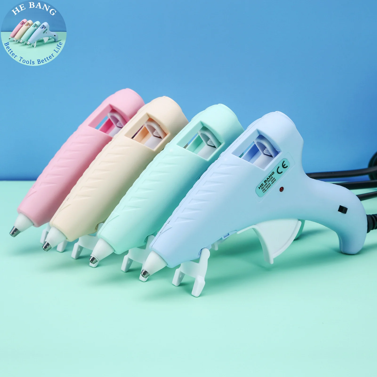 HEBANG 20W-40W Macaron Mini Guns With Sticks Hot Melt Glue Gun Home DIY Power Hand Tools Small Craft Projects and Quick Repairs
HEBANG 20W-40W Macaron Mini Guns With Sticks Hot Melt Glue Gun Home DIY Power Hand Tools Small Craft Projects and Quick Repairs