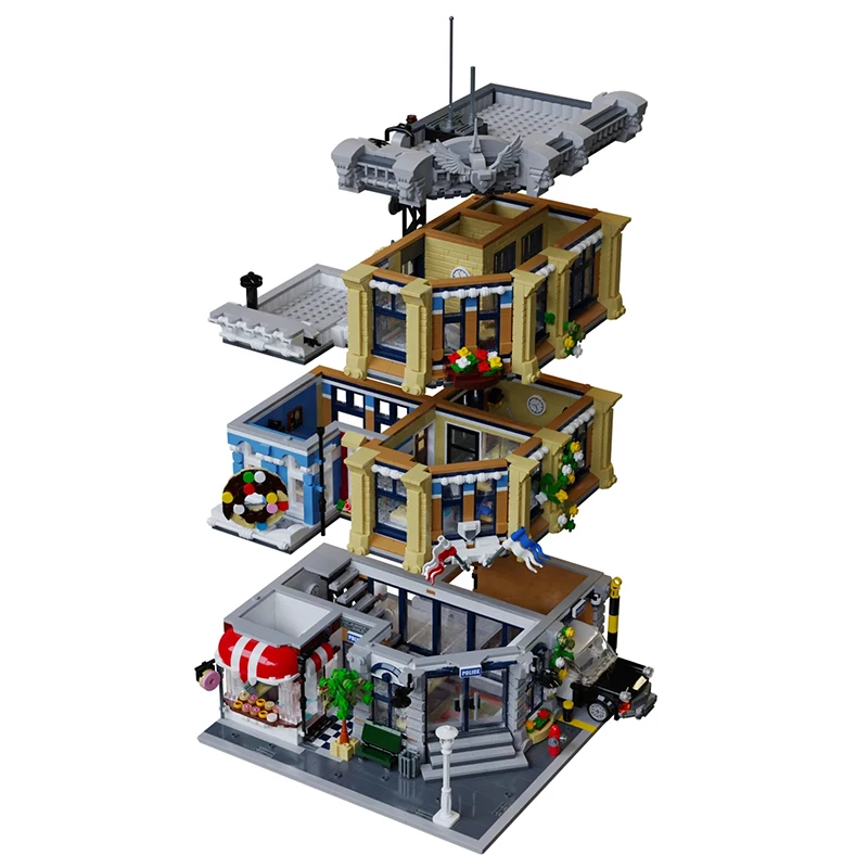 New UG 10199 Policeals Station Building Blocks Bricks 3111PCS Motorbike Helicopter Model Kits Popular Toys Gifts for Kids Friend
New UG 10199 Policeals Station Building Blocks Bricks 3111PCS Motorbike Helicopter Model Kits Popular Toys Gifts for Kids Friend
