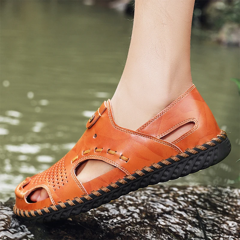Sandals For Men Mens Leather Sandal Men Beach Sandals Summer Gladiator Big Male Slip On Sandalia Masculina De Praia Shoes Luxury
Sandals For Men Mens Leather Sandal Men Beach Sandals Summer Gladiator Big Male Slip On Sandalia Masculina De Praia Shoes Luxury
