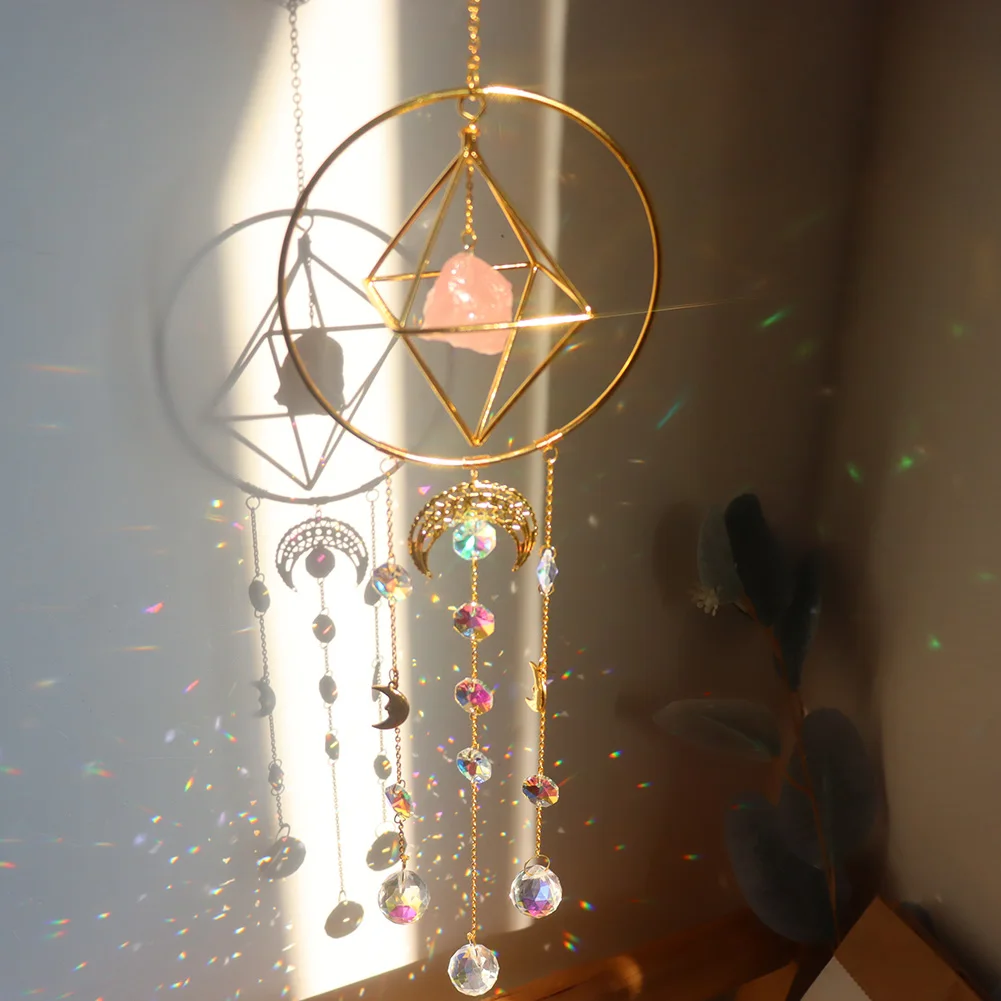 Crystal Wind Chime Star Moon Sun Catchers Windchimes Plated Colorful Beads Prism Dream Catcher Hanging Drop Home Garden Decor
Crystal Wind Chime Star Moon Sun Catchers Windchimes Plated Colorful Beads Prism Dream Catcher Hanging Drop Home Garden Decor