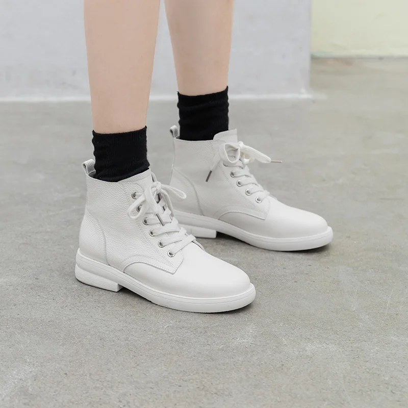 Ankle boots Women Genuine Leather Fashion British style Platform Shoes Women winter Fur warm boots Ladies Booties
Ankle boots Women Genuine Leather Fashion British style Platform Shoes Women winter Fur warm boots Ladies Booties