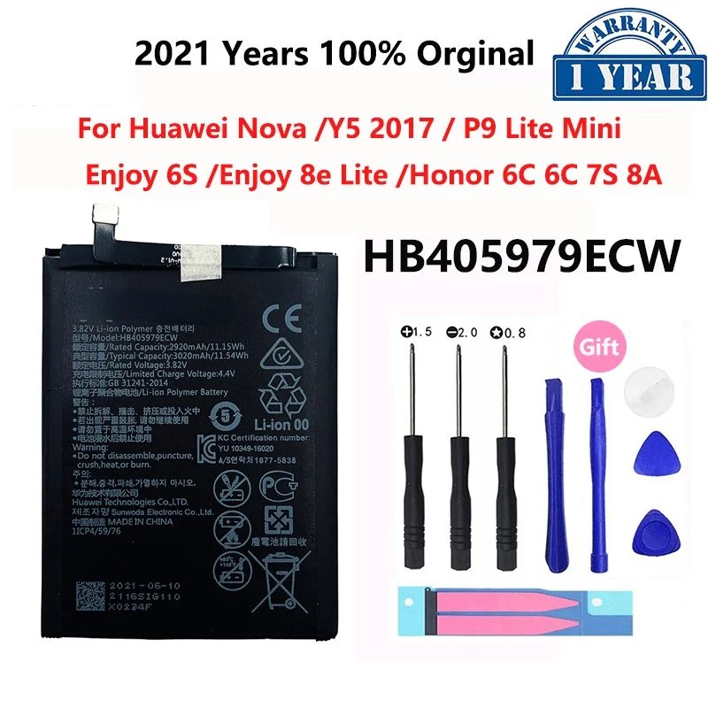 100% Оригинальный аккумулятор для телефона HB405979ECW для Huawei Nova CAZ-AL10 CAZ-TL00 Enjoy 8e Lite CAZ-TL10 6S DRA-AL00 Y6 Pro
100% Оригинальный аккумулятор для телефона HB405979ECW для Huawei Nova CAZ-AL10 CAZ-TL00 Enjoy 8e Lite CAZ-TL10 6S DRA-AL00 Y6 Pro