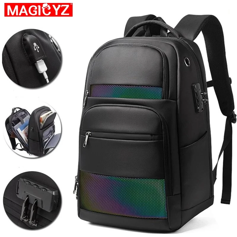 Рюкзак мужской для ноутбука 15,6 дюйма с USB-портом для зарядки и защитой от кражи
Рюкзак мужской для ноутбука 15,6 дюйма с USB-портом для зарядки и защитой от кражи