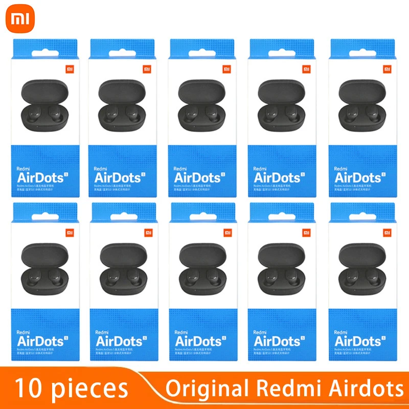10 pieces/lot Original Xiaomi Airdots S TWS Earphone Wireless Bluetooth Earphones Redmi Airdots 2 s Headset Stereo Noise Earbuds
10 pieces/lot Original Xiaomi Airdots S TWS Earphone Wireless Bluetooth Earphones Redmi Airdots 2 s Headset Stereo Noise Earbuds