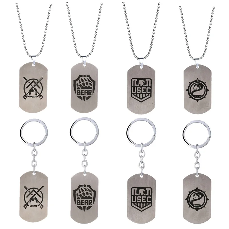 Bear Escape from Tarkov Necklace Game Pendant Metal Chain Stainless Steel Choker Necklaces Fashion Jewelry for Men Gifts
Bear Escape from Tarkov Necklace Game Pendant Metal Chain Stainless Steel Choker Necklaces Fashion Jewelry for Men Gifts