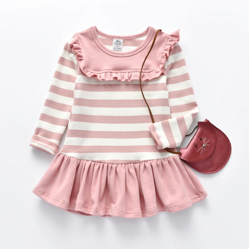 Girls Dress Autumn Children Clothes Long Sleeve Stripe Dresses For Girls Birthday Party Princess Dress Kids Clothes vestidos New
Girls Dress Autumn Children Clothes Long Sleeve Stripe Dresses For Girls Birthday Party Princess Dress Kids Clothes vestidos New