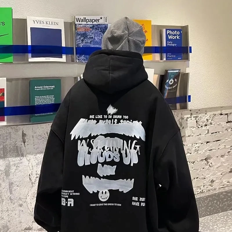Young trend pullover hooded couple hoodie new fashion hoodie fall lazy man with fleecy versatile temperament
Young trend pullover hooded couple hoodie new fashion hoodie fall lazy man with fleecy versatile temperament