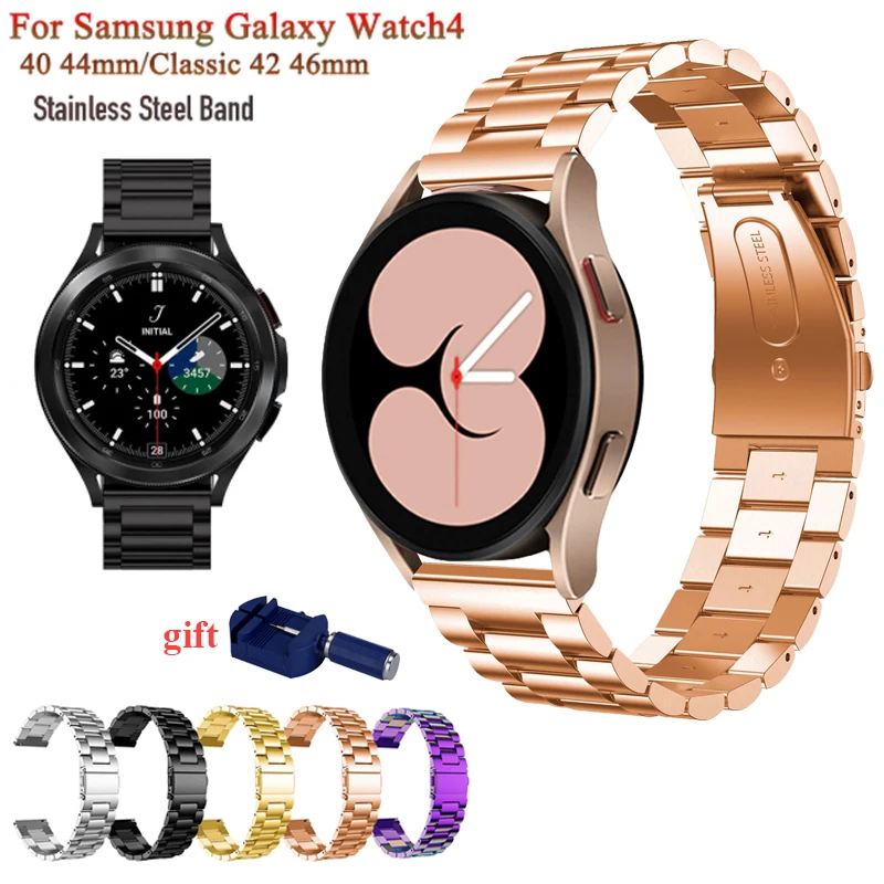 Ремешок металлический для смарт-часов Samsung Galaxy Watch 4 Classic 46 42 мм, браслет из нержавеющей стали для Galaxy Watch 4 44 40 мм
Ремешок металлический для смарт-часов Samsung Galaxy Watch 4 Classic 46 42 мм, браслет из нержавеющей стали для Galaxy Watch 4 44 40 мм