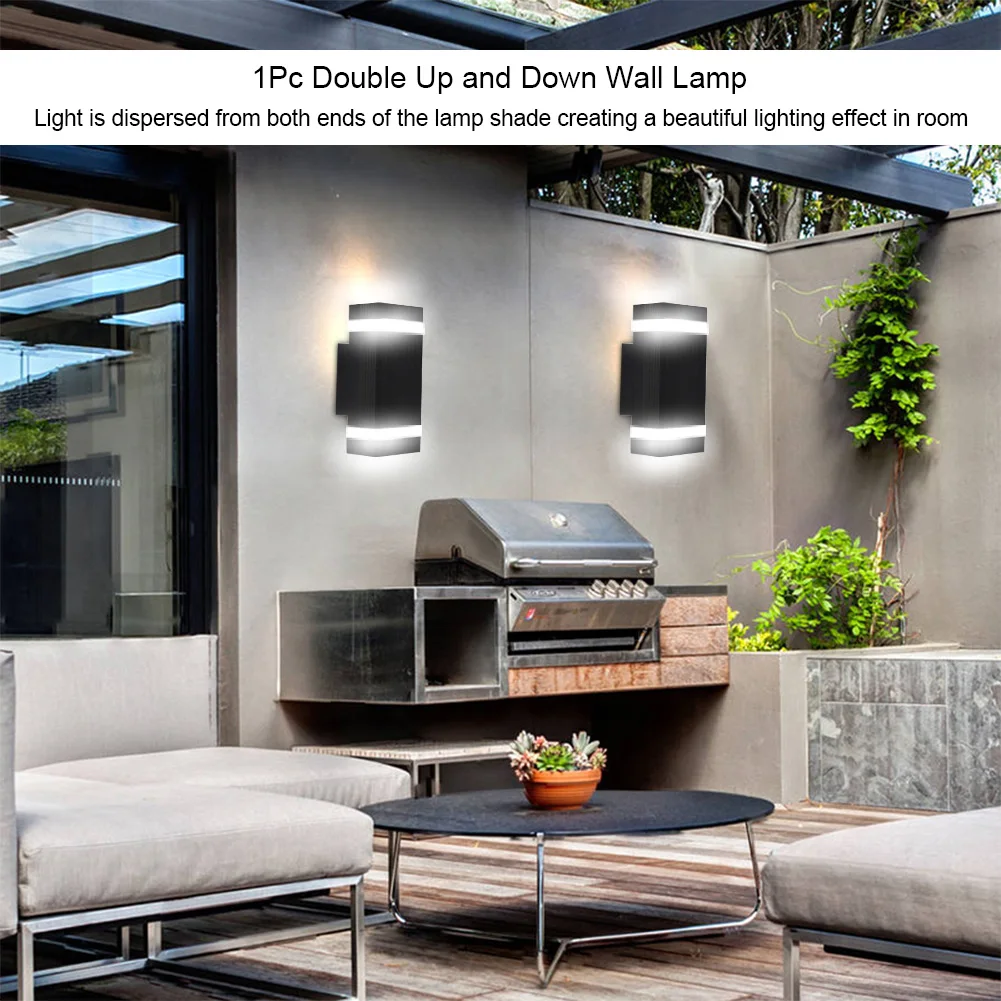 1Pc 3000K warm white light Double Up and Down Wall Light Indoor Outdoor Home Bedroom Decor Lamp LED Bulbs Included
1Pc 3000K warm white light Double Up and Down Wall Light Indoor Outdoor Home Bedroom Decor Lamp LED Bulbs Included