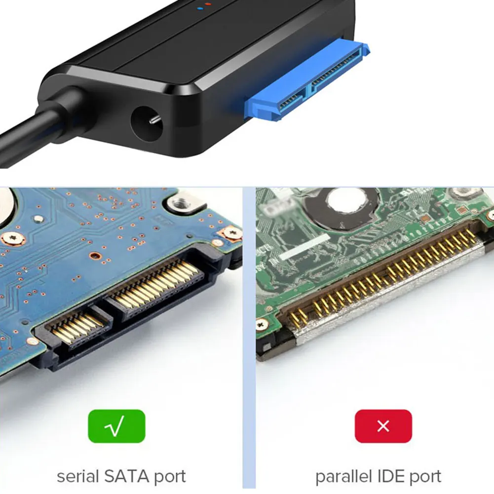 SATA To USB 3.0 Data Cable For Hard Disk USB To SATA Converter 12V 2A Power Adapter Compatible Windows 10/8/7 /Vista/XP,Mac OS
SATA To USB 3.0 Data Cable For Hard Disk USB To SATA Converter 12V 2A Power Adapter Compatible Windows 10/8/7 /Vista/XP,Mac OS