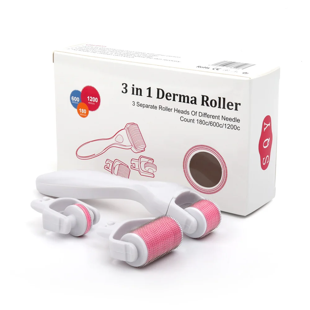 3 In 1 Titanium Needles DRS Derma Roller with 3 Head(1200+600+180 Needles) Derma Roller Kit
3 In 1 Titanium Needles DRS Derma Roller with 3 Head(1200+600+180 Needles) Derma Roller Kit