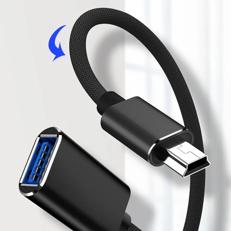 Mini To Usb 2.0 a Female Otg Adapter Cable, Suitable for U Disk Handle Flat White Car Mp3
Mini To Usb 2.0 a Female Otg Adapter Cable, Suitable for U Disk Handle Flat White Car Mp3
