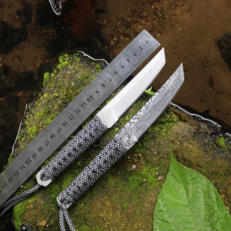 Hysenss Fixed Blade Knife Steel Blade Rope Handle Outdoor Camping Hunting Survival Pocket Knives EDC Tools with Leather Case
Hysenss Fixed Blade Knife Steel Blade Rope Handle Outdoor Camping Hunting Survival Pocket Knives EDC Tools with Leather Case