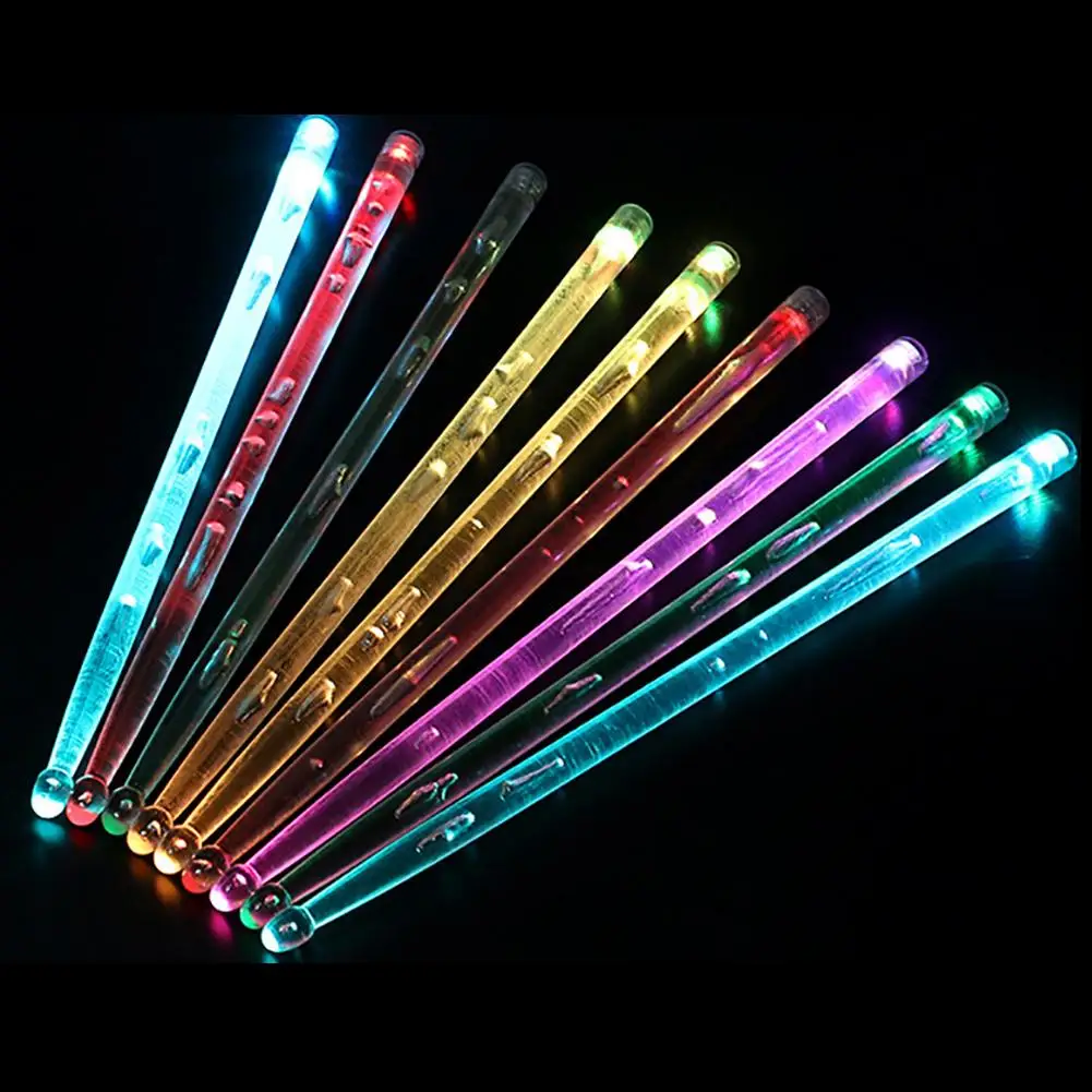 1 Pair 3 Modes 7A/5A Nottilucenti Glow in The Dark Stage Colorful LED Performance Portatile Drum Sticks Percussion Mallets
1 Pair 3 Modes 7A/5A Nottilucenti Glow in The Dark Stage Colorful LED Performance Portatile Drum Sticks Percussion Mallets