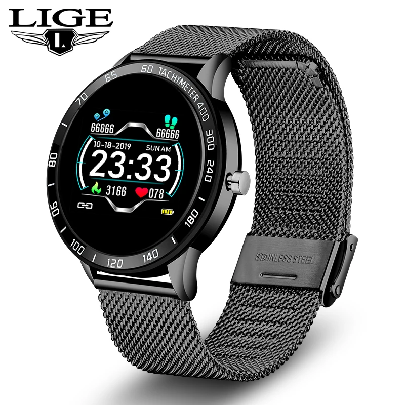 LIGE 2019 New Smart Watch Men OLED Color Screen Heart Rate Blood Pressure Multi-Function Mode Sport smartwatch fitness Tracker
LIGE 2019 New Smart Watch Men OLED Color Screen Heart Rate Blood Pressure Multi-Function Mode Sport smartwatch fitness Tracker