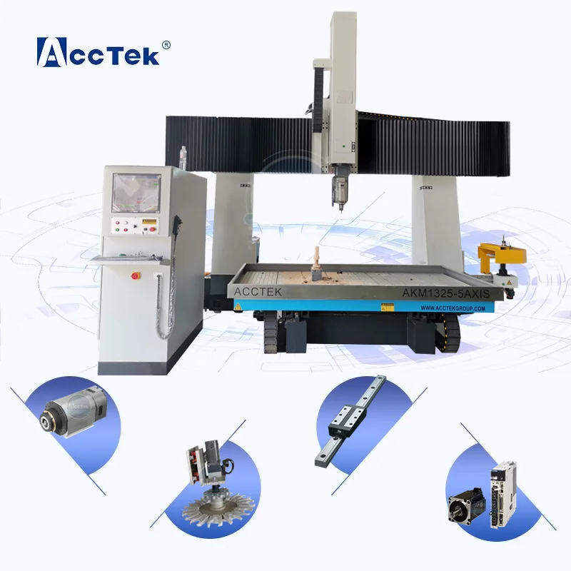 Wooden Mould 5 Axis Cnc Router Machine with ATC 1325 Size Cnc Router for Wooden and Acrylic
Wooden Mould 5 Axis Cnc Router Machine with ATC 1325 Size Cnc Router for Wooden and Acrylic