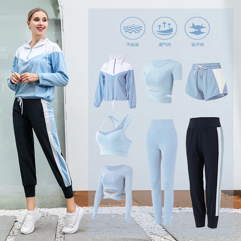 7PCS Seamless Women Yoga Suit Workout Sportswear Fitness Long Sleeve Crop Top High Waist Leggings Sports Sets Gym Clothing
7PCS Seamless Women Yoga Suit Workout Sportswear Fitness Long Sleeve Crop Top High Waist Leggings Sports Sets Gym Clothing
