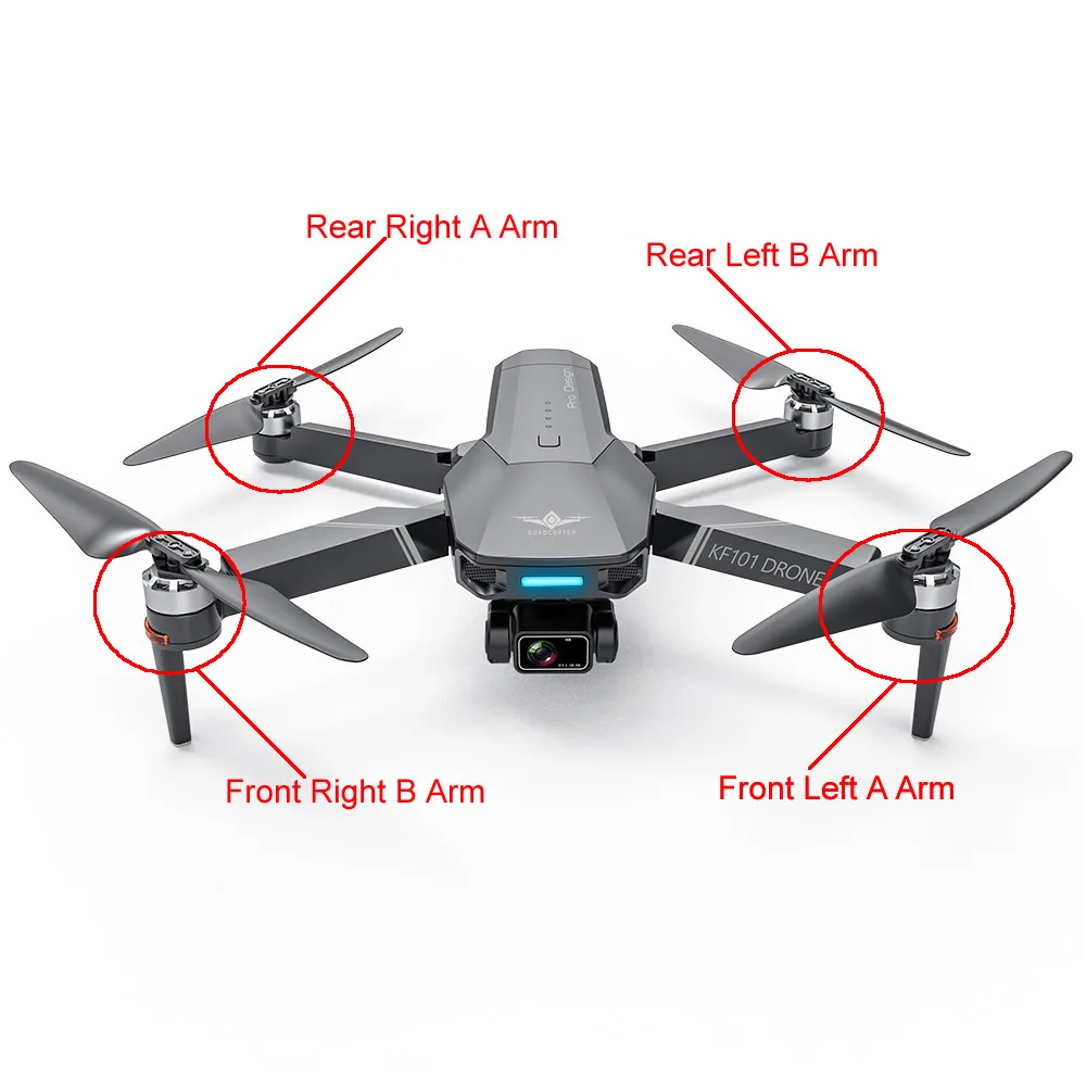 KF101 Drone Original Accessories Motor Arm Spare Parts for KF101 EIS Three Axis Pan Tilt Anti Shake 4K Brushless RC Quadcopter
KF101 Drone Original Accessories Motor Arm Spare Parts for KF101 EIS Three Axis Pan Tilt Anti Shake 4K Brushless RC Quadcopter