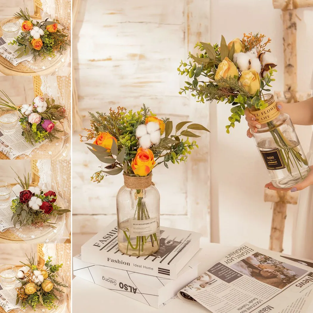 Cotton Bouquet Simulation Artificial Plant Pure Artificial Flowers Fake Plant Outdoor Floral Bouquet Wedding Holiday Decoration
Cotton Bouquet Simulation Artificial Plant Pure Artificial Flowers Fake Plant Outdoor Floral Bouquet Wedding Holiday Decoration