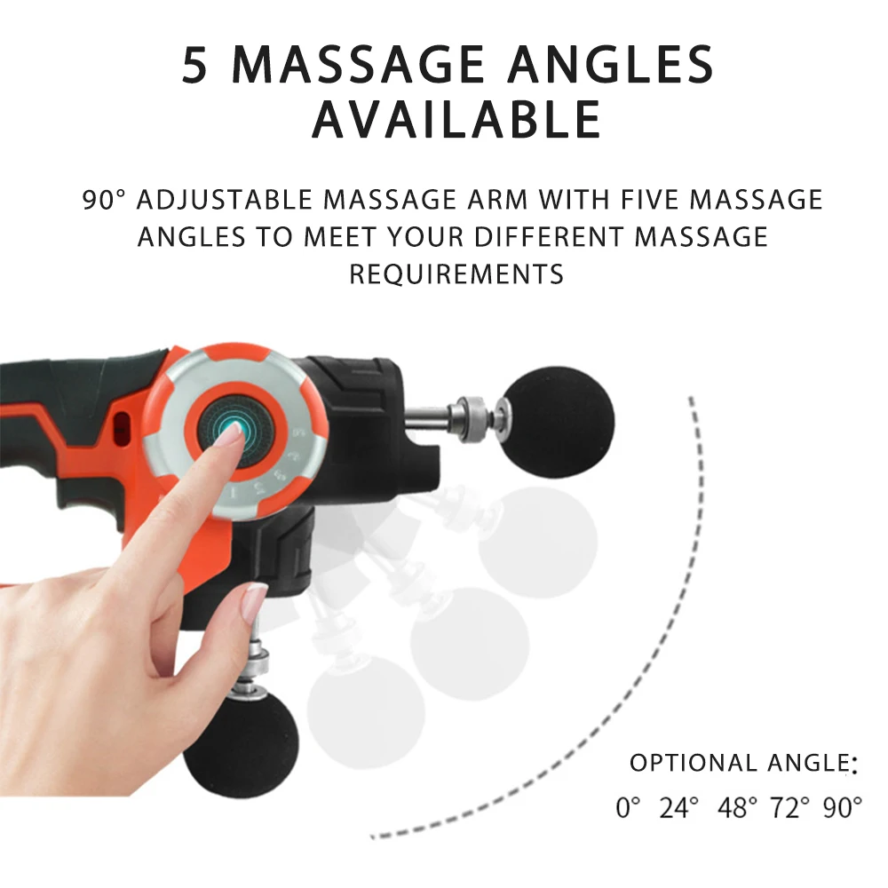 5 Massage Angles Muscle Stimulator Massage Gun Exercising Deep Tissue Muscle Massage Gun Relief Body Shaping Massager
5 Massage Angles Muscle Stimulator Massage Gun Exercising Deep Tissue Muscle Massage Gun Relief Body Shaping Massager