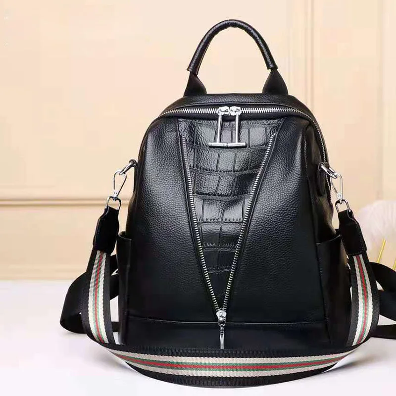 Genuine Leather Backpack For Women 2022 New Luxury Brand Designer Shoulder Bags High Quality School Bags Travel Back Pack Black
Genuine Leather Backpack For Women 2022 New Luxury Brand Designer Shoulder Bags High Quality School Bags Travel Back Pack Black