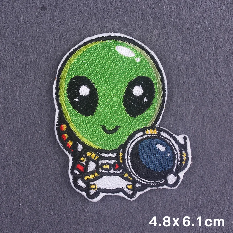Cute Cartoon Alien Patches For Clothes Iron on Jacket Accessories Applique Patch For Clothing Stripes Heat-Adhesive Sewing Patch
Cute Cartoon Alien Patches For Clothes Iron on Jacket Accessories Applique Patch For Clothing Stripes Heat-Adhesive Sewing Patch