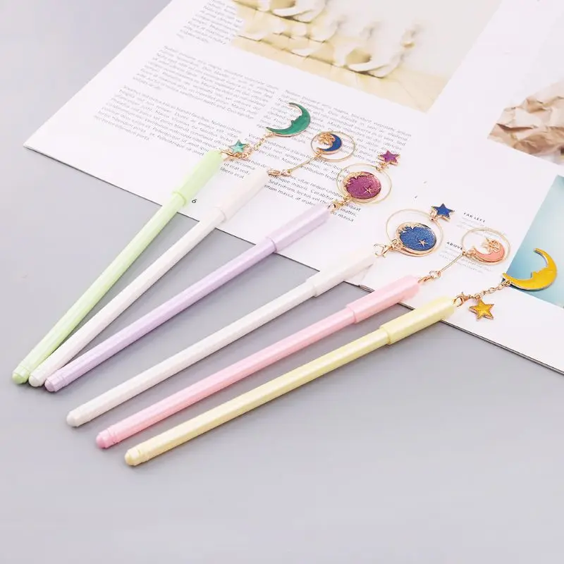 W3JD 3pcs 0.5mm Starry Sky Star Moon Pendant Gel Pen Kawaii School Office Stationery Black Ink Pens
W3JD 3pcs 0.5mm Starry Sky Star Moon Pendant Gel Pen Kawaii School Office Stationery Black Ink Pens