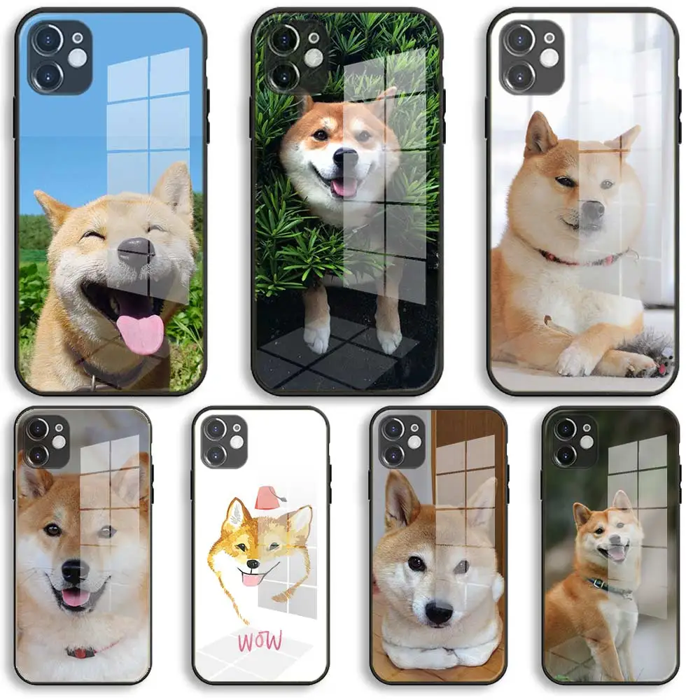 Shiba Inu dog Soft Glass Silicone Case For iPhone 13 12 11 Pro X XS Max XR 8 7 6 Plus SE 2020 S Mini Balck Cover
Shiba Inu dog Soft Glass Silicone Case For iPhone 13 12 11 Pro X XS Max XR 8 7 6 Plus SE 2020 S Mini Balck Cover
