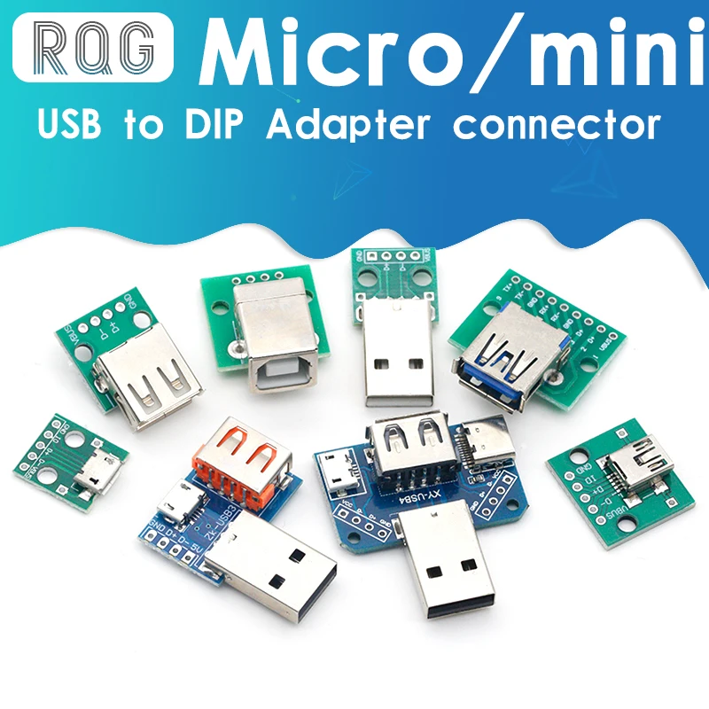 1PCS USB Male Connector / MINI MICRO USB to DIP Adapter female connector 2.54 Connector B Type-C USB2.0 3.0 Female PCB Converter
1PCS USB Male Connector / MINI MICRO USB to DIP Adapter female connector 2.54 Connector B Type-C USB2.0 3.0 Female PCB Converter