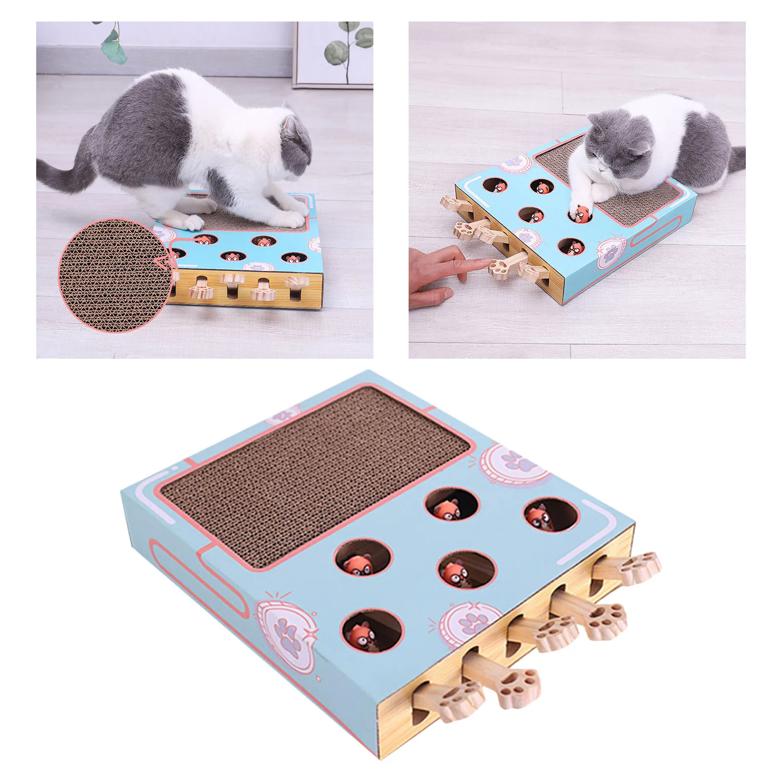 3-in-1 Interactive Cat Scratch Board Pet Scratcher Toy Combo Scratching Pad
3-in-1 Interactive Cat Scratch Board Pet Scratcher Toy Combo Scratching Pad