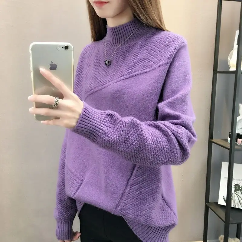 Women Sweaters And Pullovers Solid Slim Casual Ladies Knitted Sweater white
Women Sweaters And Pullovers Solid Slim Casual Ladies Knitted Sweater white