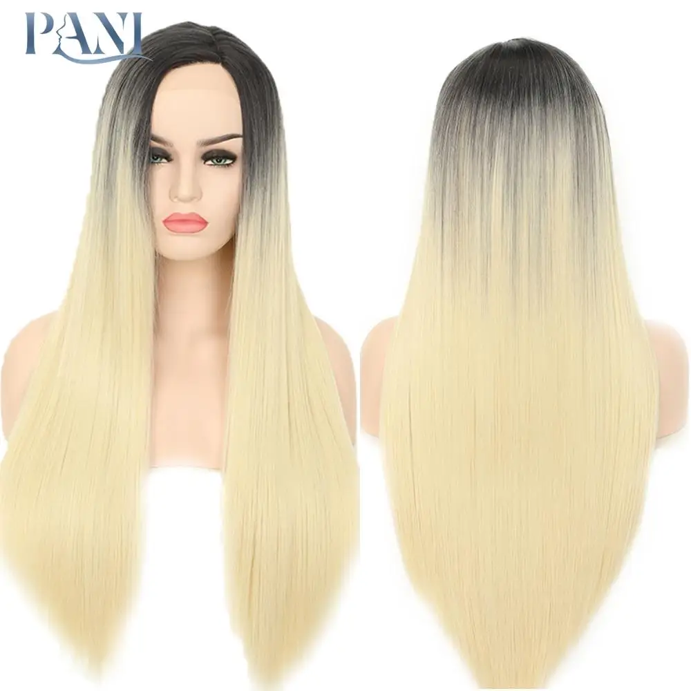PANI Straight Wigs For Black Women Synthetic Lace Front Hair Extension 613 Ombre with Dark Roots Cosplay Blonde Lace Wig Natural
PANI Straight Wigs For Black Women Synthetic Lace Front Hair Extension 613 Ombre with Dark Roots Cosplay Blonde Lace Wig Natural