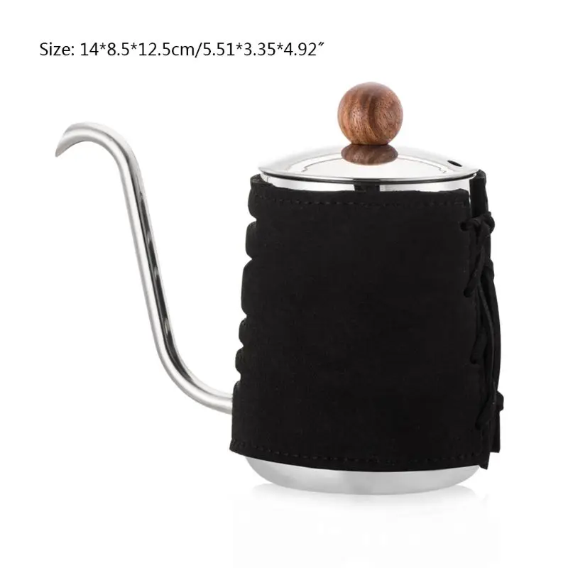 300ml Stainless Steel Coffee Kettle Gooseneck Nozzle Fine Mouth Pot Anti-scalding Pour Over Coffee Pot for Home Kitchen Office
300ml Stainless Steel Coffee Kettle Gooseneck Nozzle Fine Mouth Pot Anti-scalding Pour Over Coffee Pot for Home Kitchen Office
