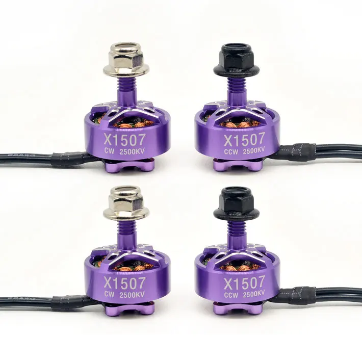 4 шт. 1507 кВ 3-6S CW & CCW бесщеточный двигатель для спортивного начинающего