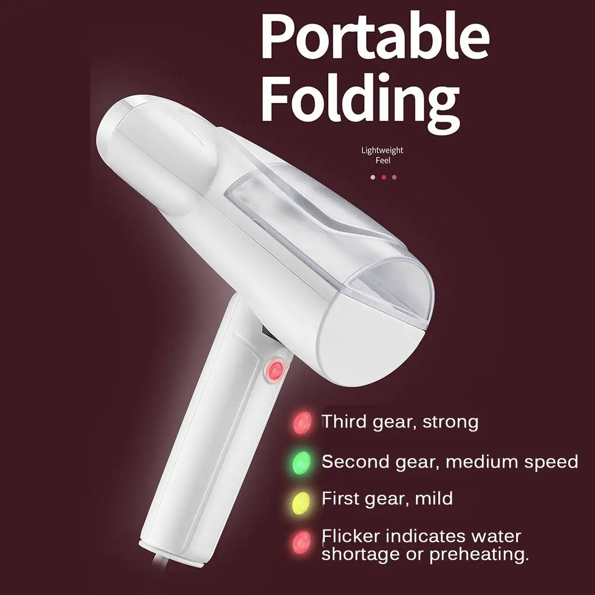 800W EU Plug Handheld Iron 3 Speed Regulation Clothes Handheld Steam Iron Laundry Fabric Steamer Garment Steamers 
800W EU Plug Handheld Iron 3 Speed Regulation Clothes Handheld Steam Iron Laundry Fabric Steamer Garment Steamers