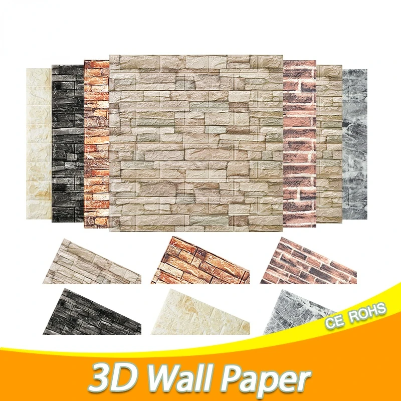 3D PVC Wood Grain Wall Paper Brick Stone Wallpaper Self-Adhesive Living Room Bedroom 3D Wallpapers Decoration Home Decor
3D PVC Wood Grain Wall Paper Brick Stone Wallpaper Self-Adhesive Living Room Bedroom 3D Wallpapers Decoration Home Decor