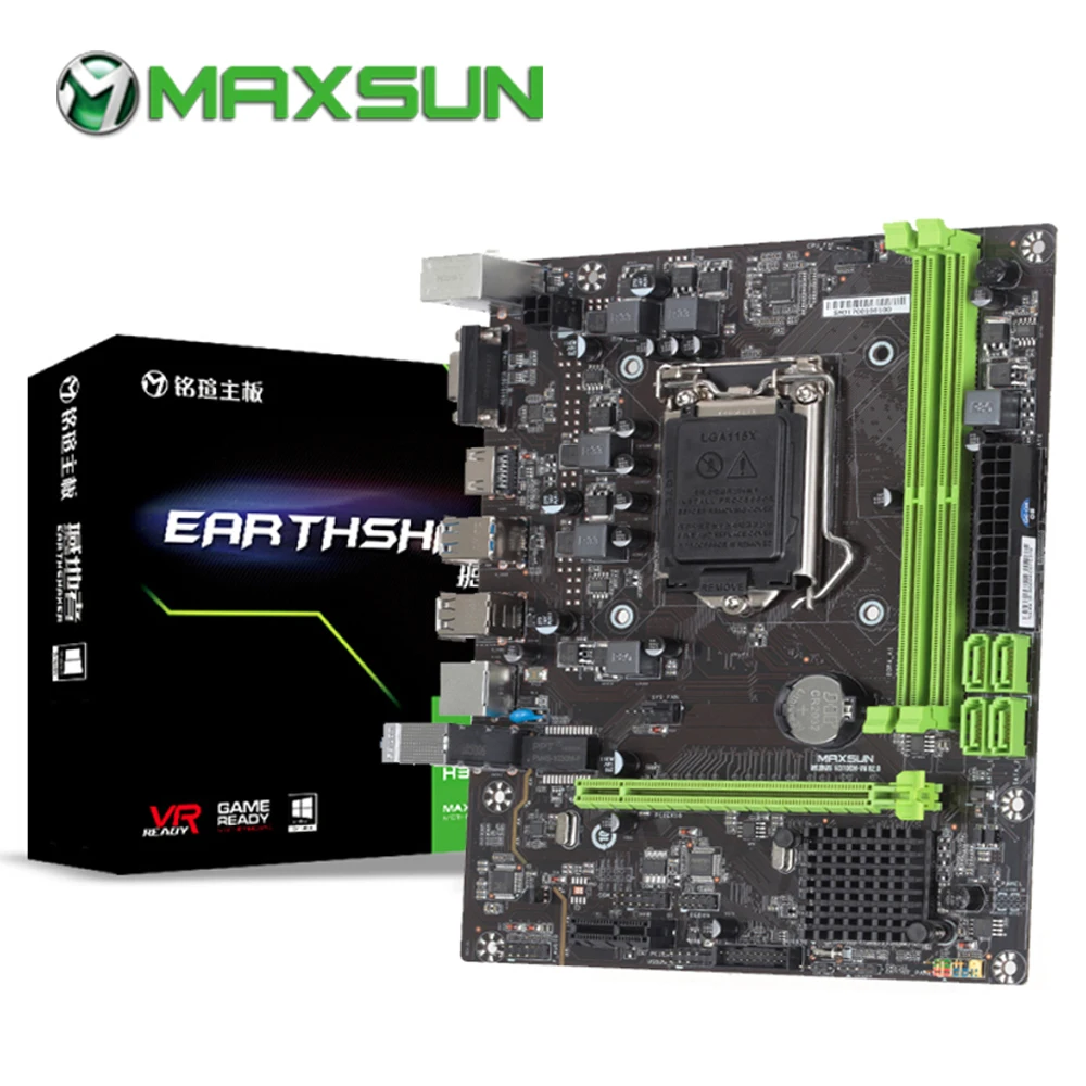 Материнская плата MAXSUN Earthshaker материнская R2.0 intel LGA1151 ddr4 слоты для памяти Rams sata iii ssd