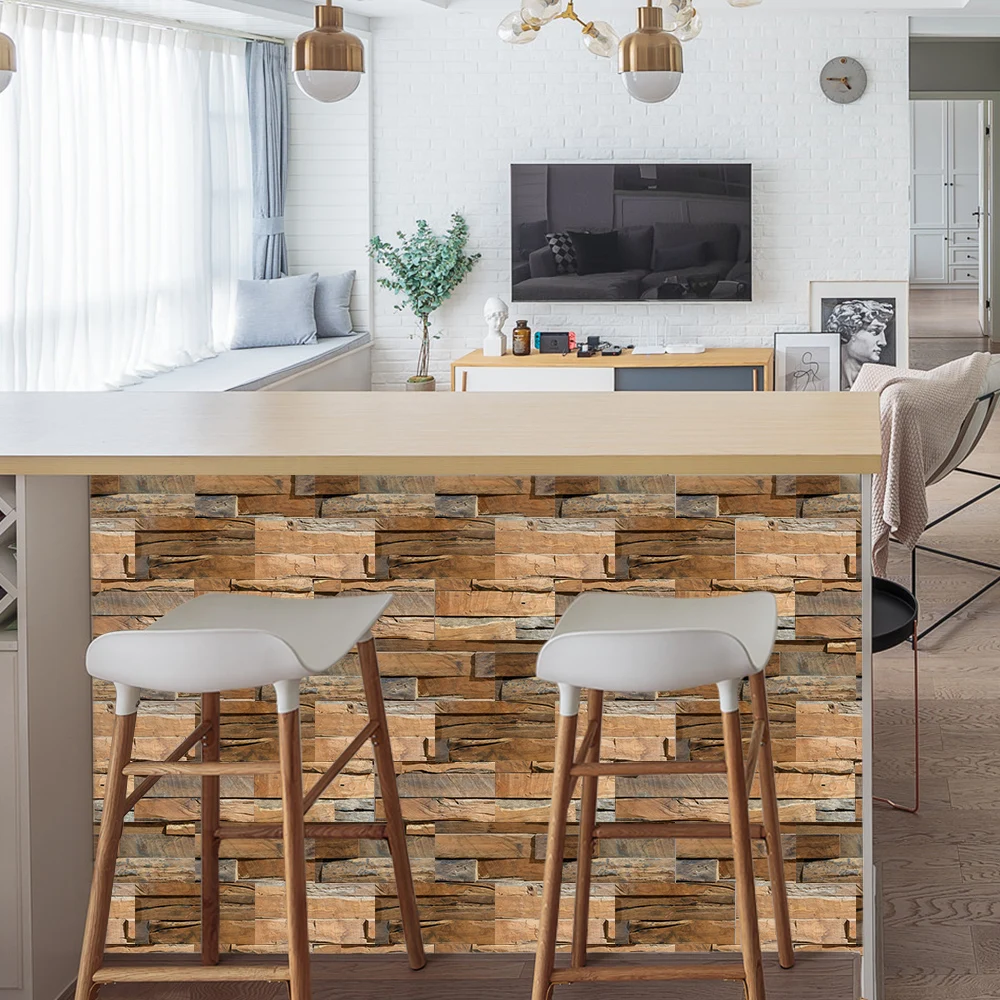 Retro nostalgic wood grain wall stickers bedroom living room TV background wall Lite refurbished tile stickers 
Retro nostalgic wood grain wall stickers bedroom living room TV background wall Lite refurbished tile stickers