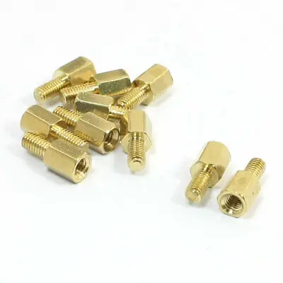 100pcs M3 x 6mm Male Thread PC Board Brass Hexagonal Hex Threaded Spacer M3X6+6MM
100pcs M3 x 6mm Male Thread PC Board Brass Hexagonal Hex Threaded Spacer M3X6+6MM