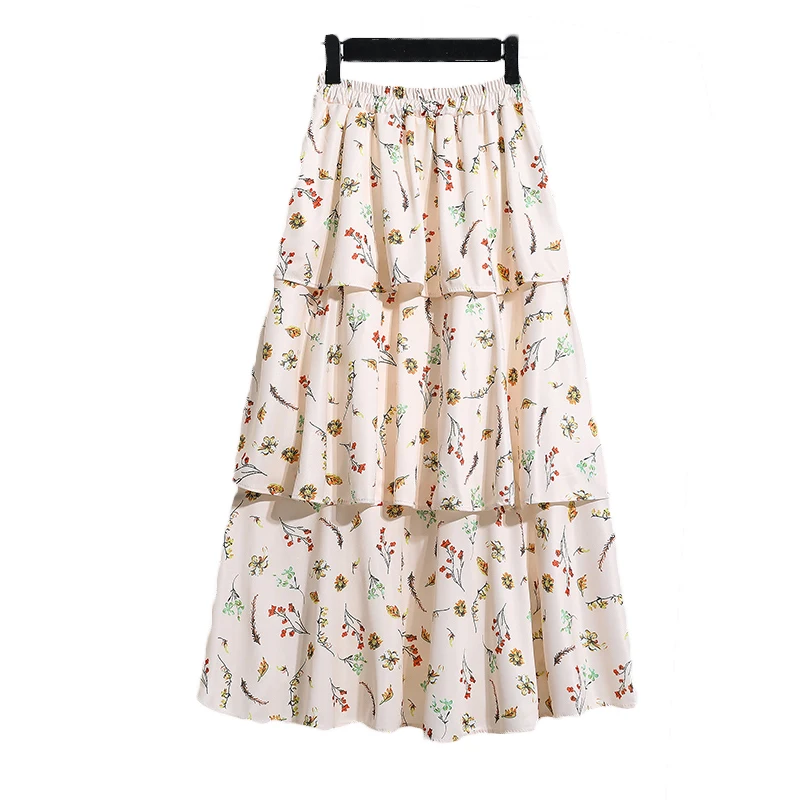 2021 Spring Summer Floral Cake High Waist A-line Skirt Women's Slim Student Mid-length Chiffon Skirts g304
2021 Spring Summer Floral Cake High Waist A-line Skirt Women's Slim Student Mid-length Chiffon Skirts g304