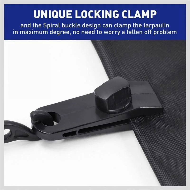 10PCSTarpaulin Clip Quality Durable Awning Tent Lashing Buckle Outdoor Camping Awning Hook Windproof Rope Barb Clip Linoleumclip
10PCSTarpaulin Clip Quality Durable Awning Tent Lashing Buckle Outdoor Camping Awning Hook Windproof Rope Barb Clip Linoleumclip