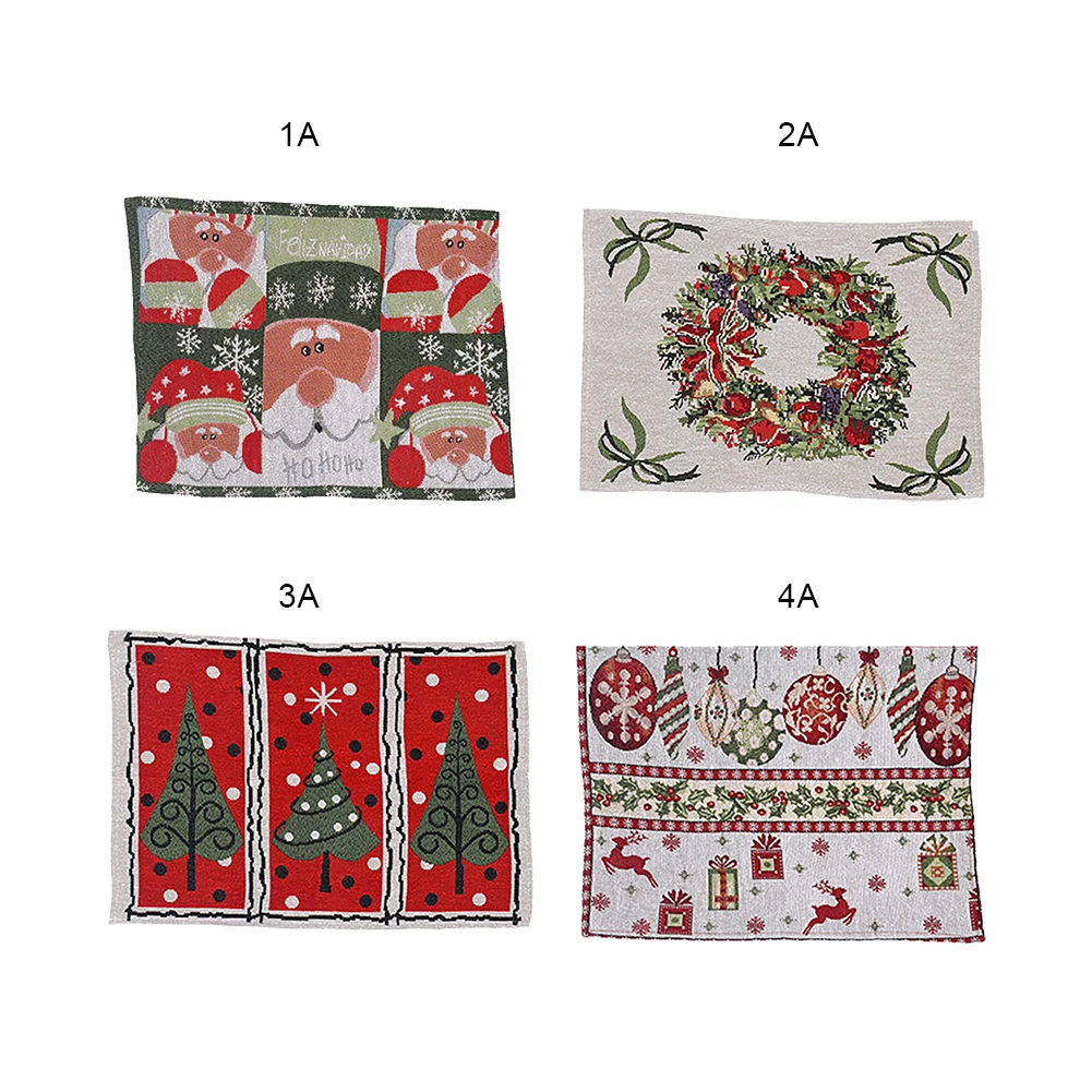 Table decorative Christmas Table Mat Thermal insulation mat Knitted fabric mat pad Party festival cutlery pad table Placemats
Table decorative Christmas Table Mat Thermal insulation mat Knitted fabric mat pad Party festival cutlery pad table Placemats