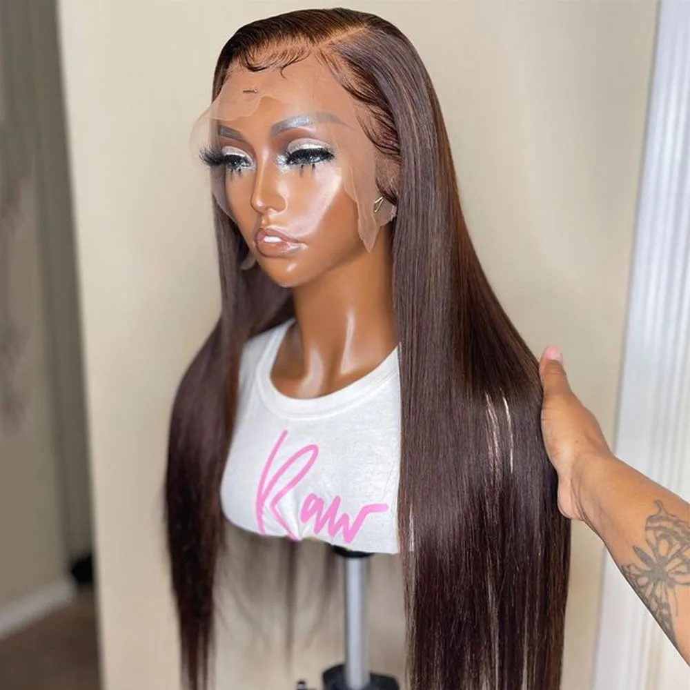 Middle Part Dark Brown 26 Inch Long Preplucked Silky Straight Lace Front Synthetic Wig for Black Women With Baby Hair Glueless
Middle Part Dark Brown 26 Inch Long Preplucked Silky Straight Lace Front Synthetic Wig for Black Women With Baby Hair Glueless